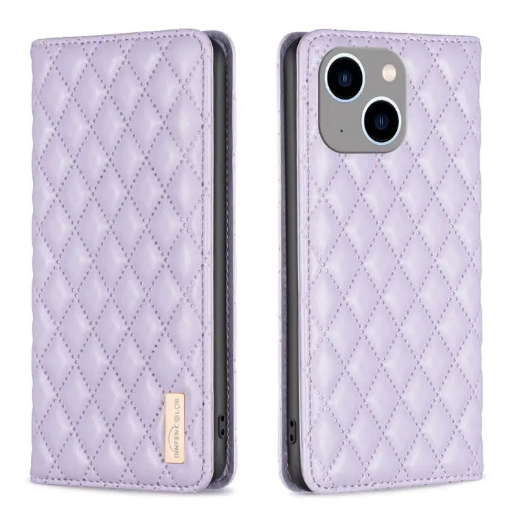 Diamond Lattice Magnetic Leather Flip Phone Case For iPhone 14 Pro Max For iPhone 14 Pro For iPhone 14 Plus For iPhone