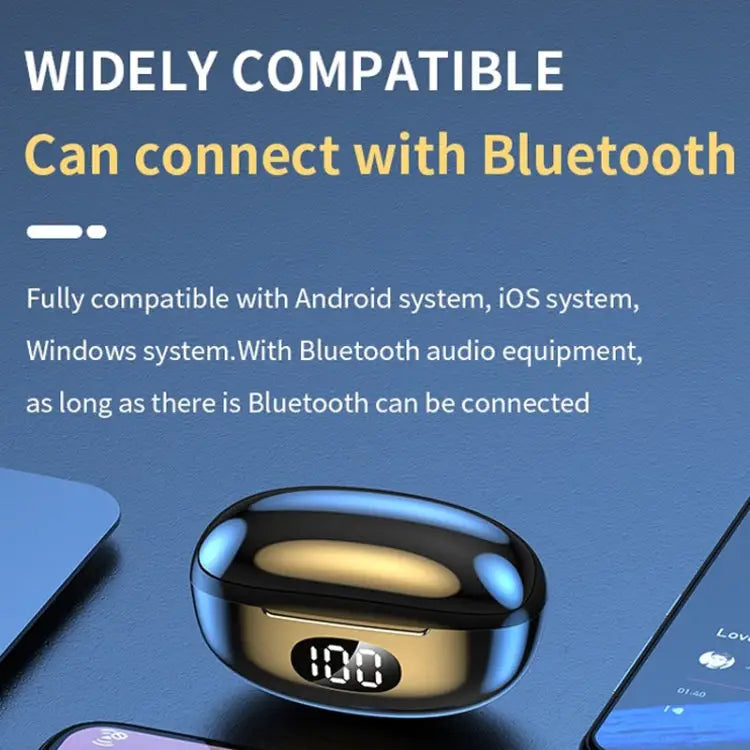 Digital Display Earphones In-Ear High Power Gaming Wireless Sports TWS Earphones - Apple Accessories