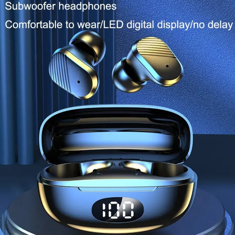 Digital Display Earphones In-Ear High Power Gaming Wireless Sports TWS Earphones - Apple Accessories