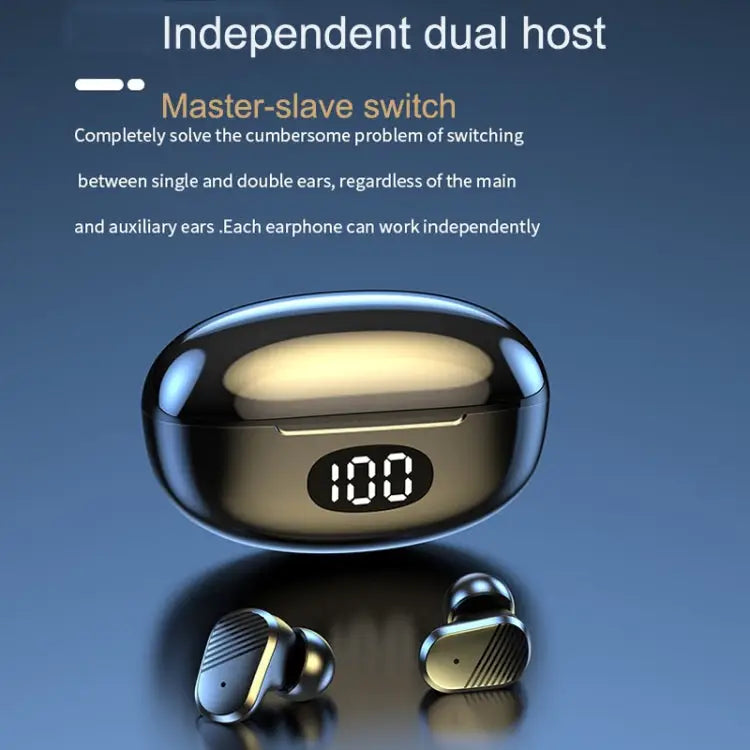 Digital Display Earphones In-Ear High Power Gaming Wireless Sports TWS Earphones - Apple Accessories