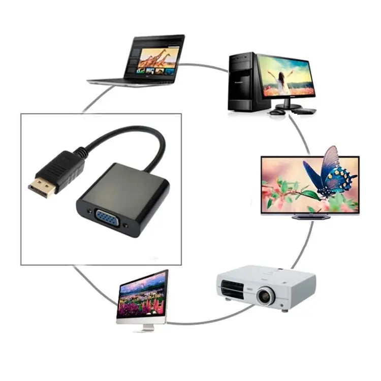 DisplayPort Male to VGA Female Adapter