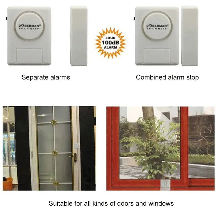 DOBERMAN SE-0119 Household Anti-theft Wireless Remote Control Door Magnetic Sensor Alarm SE-0119 - SE-0119