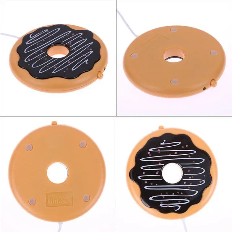Donut Design USB Power Cable Desktop Mug Cup Warmer Tea Coffee Drinks Heating Mat Pad Donut - Donut