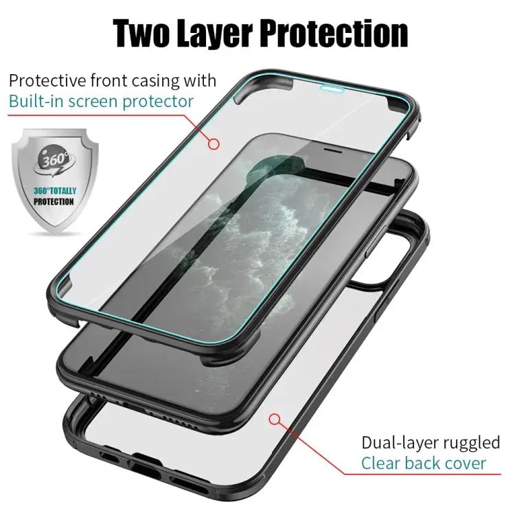Double-sided Plastic Glass Protective Case For iPhone 11 Pro For iPhone 11 For iPhone 11 Pro Max - Apple Accessories