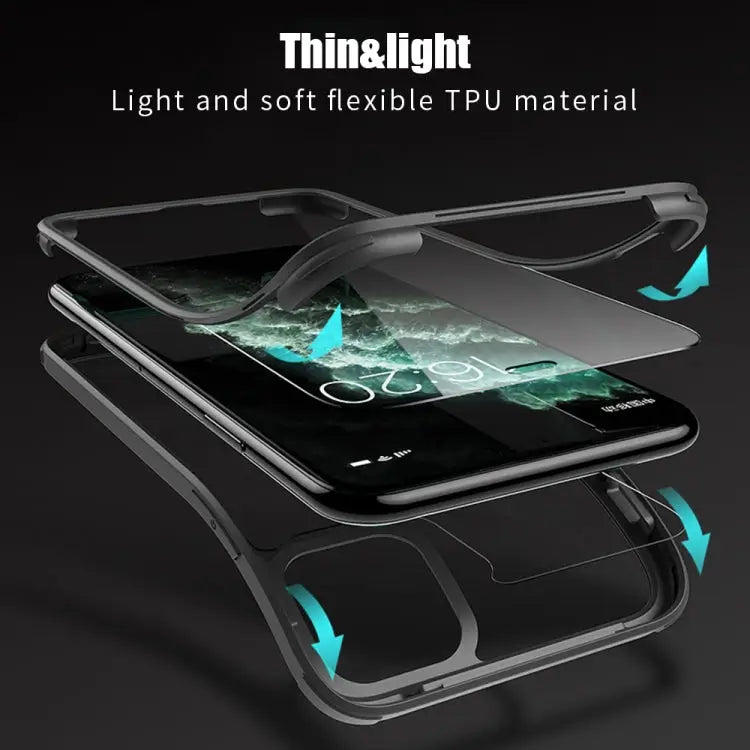 Double-sided Plastic Glass Protective Case For iPhone 11 Pro For iPhone 11 For iPhone 11 Pro Max - Apple Accessories