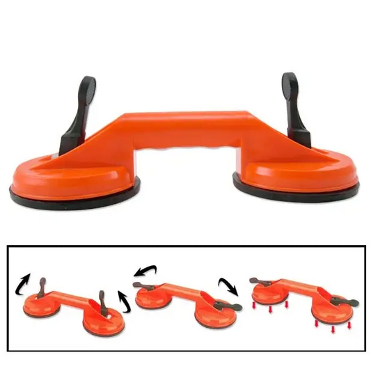 Double Suction Cup Dent Puller Glass Handle Repair Tool for PC / Laptop / iMac / LCD TV Diameter: 11.5cm - Double