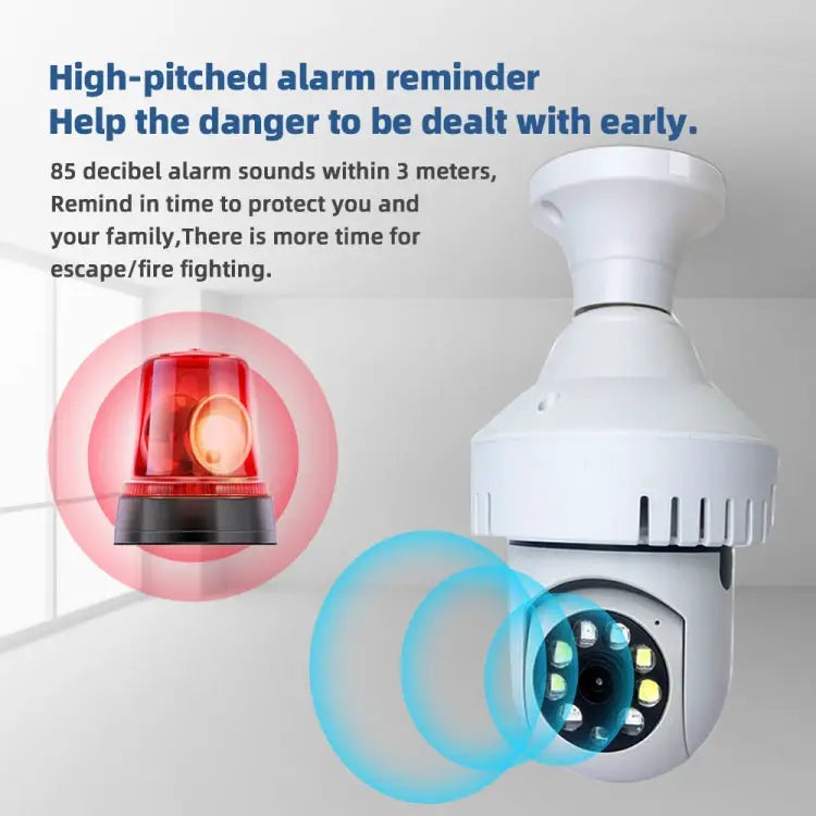 DP36 1080P Smoke Alarm Bulb WiFi Camera Support IR Night Vision / Motion Detection / Two-way Voice DP36 - DP36