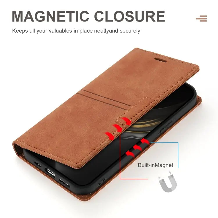 Dream Magnetic Suction Business Horizontal Flip PU Leather Case with Holder & Card Slot & Wallet For iPhone XS Max