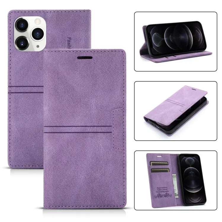 Dream Magnetic Suction Business Horizontal Flip PU Leather Case with Holder & Card Slot & Wallet For iPhone 12 mini