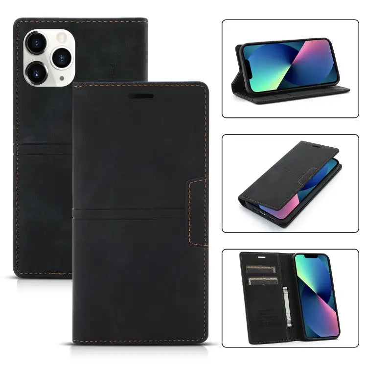 Dream Magnetic Suction Business Horizontal Flip PU Leather Case with Holder & Card Slot & Wallet For iPhone 13 mini