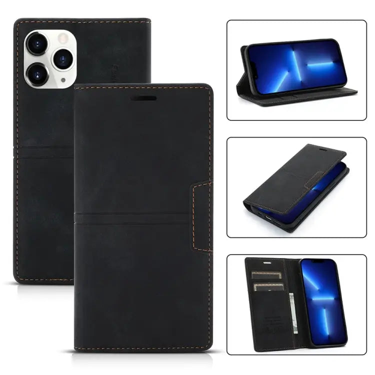 Dream Magnetic Suction Business Horizontal Flip PU Leather Case with Holder & Card Slot & Wallet For iPhone 13 mini
