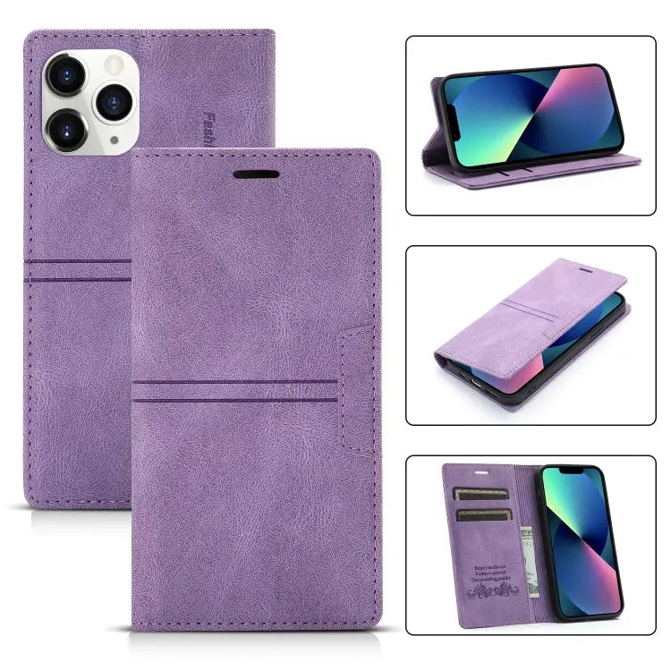 Dream Magnetic Suction Business Horizontal Flip PU Leather Case with Holder & Card Slot & Wallet For iPhone 13 mini