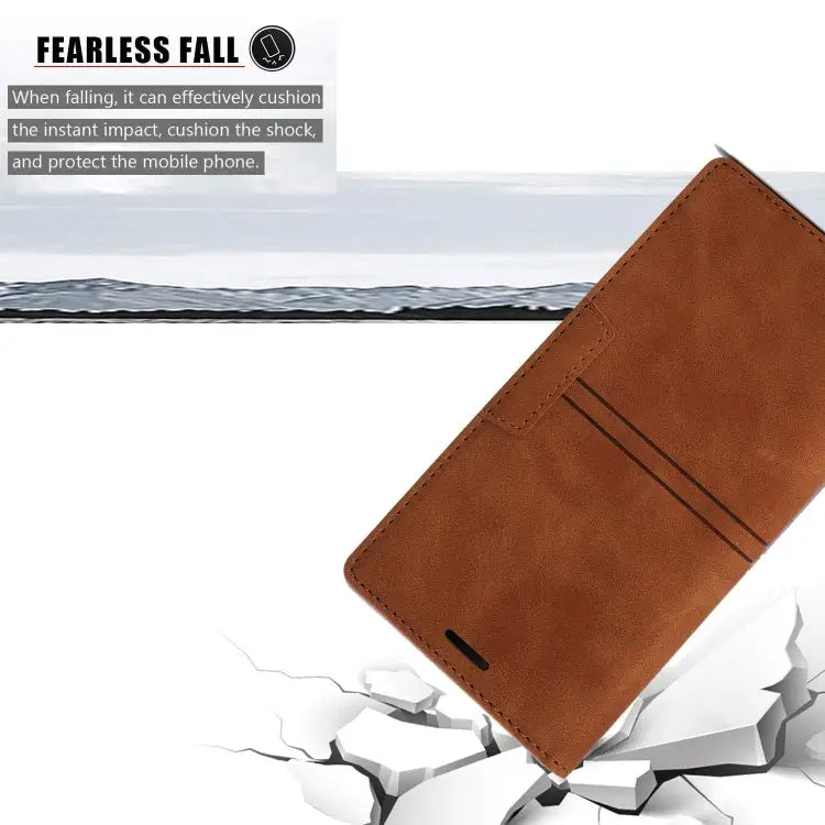 Dream Magnetic Suction Business Horizontal Flip PU Leather Case with Holder & Card Slot & Wallet For iPhone XS Max