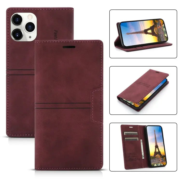 Dream Magnetic Suction Business Horizontal Flip PU Leather Case with Holder & Card Slot & Wallet For iPhone 13 mini