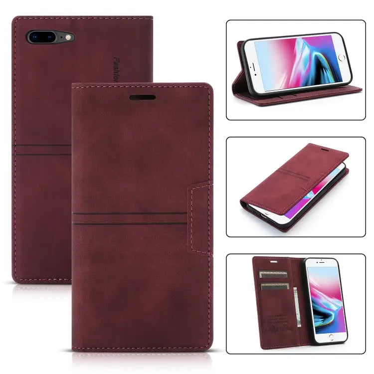 Dream Magnetic Suction Business Horizontal Flip PU Leather Case with Holder & Card Slot & Wallet For iPhone XS Max