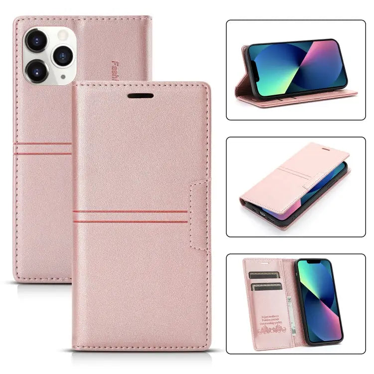 Dream Magnetic Suction Business Horizontal Flip PU Leather Case with Holder & Card Slot & Wallet For iPhone 13 mini