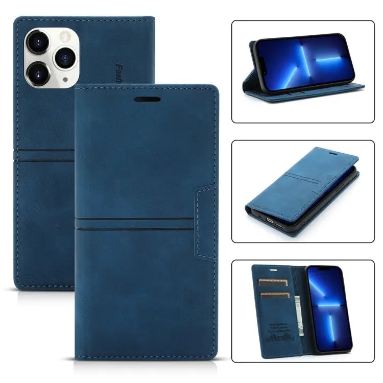 Dream Magnetic Suction Business Horizontal Flip PU Leather Case with Holder & Card Slot & Wallet For iPhone 13 mini