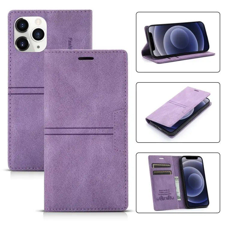 Dream Magnetic Suction Business Horizontal Flip PU Leather Case with Holder & Card Slot & Wallet For iPhone 12 mini