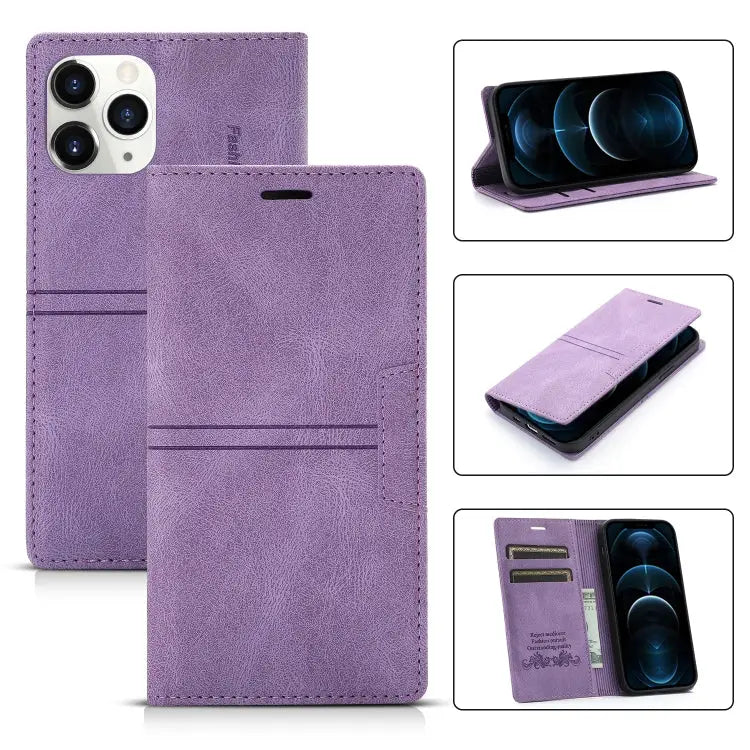 Dream Magnetic Suction Business Horizontal Flip PU Leather Case with Holder & Card Slot & Wallet For iPhone 12 mini