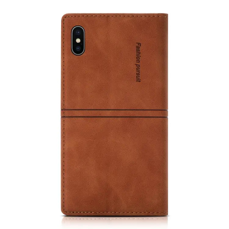 Dream Magnetic Suction Business Horizontal Flip PU Leather Case with Holder & Card Slot & Wallet For iPhone XS Max