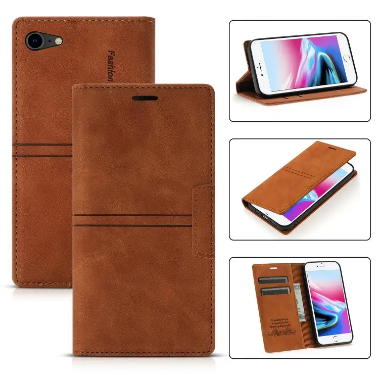 Dream Magnetic Suction Business Horizontal Flip PU Leather Case with Holder & Card Slot & Wallet For iPhone XS Max