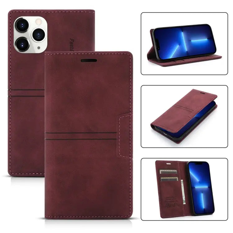 Dream Magnetic Suction Business Horizontal Flip PU Leather Case with Holder & Card Slot & Wallet For iPhone 11 Pro