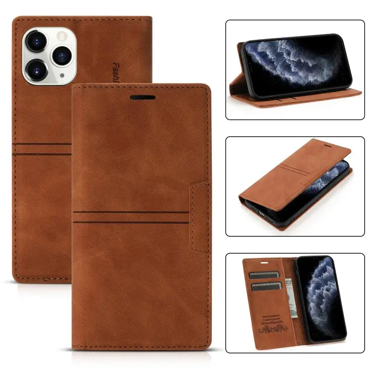 Dream Magnetic Suction Business Horizontal Flip PU Leather Case with Holder & Card Slot & Wallet For iPhone 11 Pro