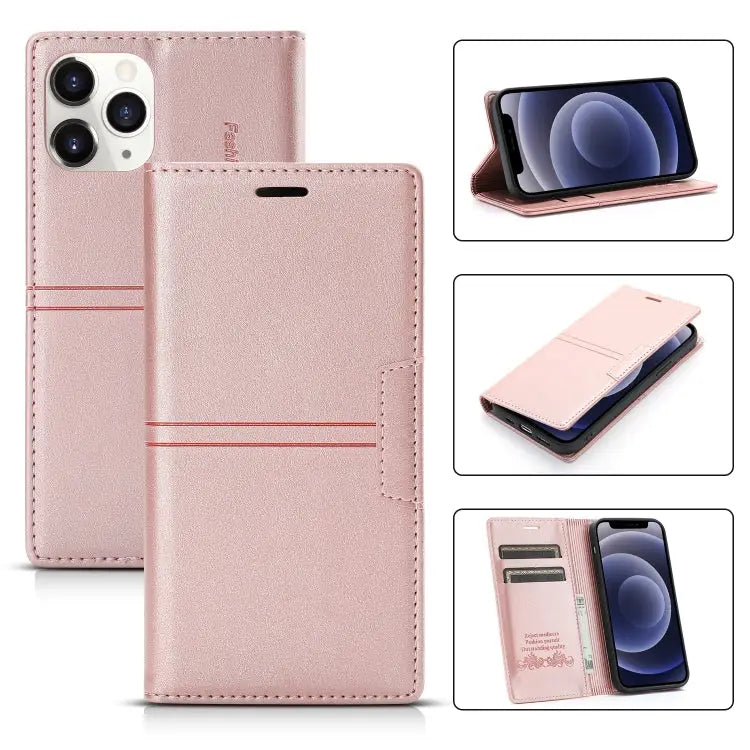 Dream Magnetic Suction Business Horizontal Flip PU Leather Case with Holder & Card Slot & Wallet For iPhone 12 mini