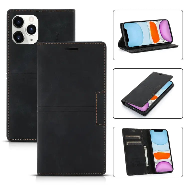 Dream Magnetic Suction Business Horizontal Flip PU Leather Case with Holder & Card Slot & Wallet For iPhone 12 mini