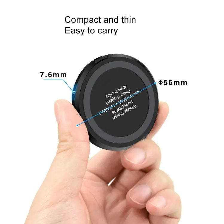 DSW-36B Mobile Phone Wireless Charger Mini 15W Fast Charging Type-C Round QI DSW-36B - DSW-36B - Apple Accessories