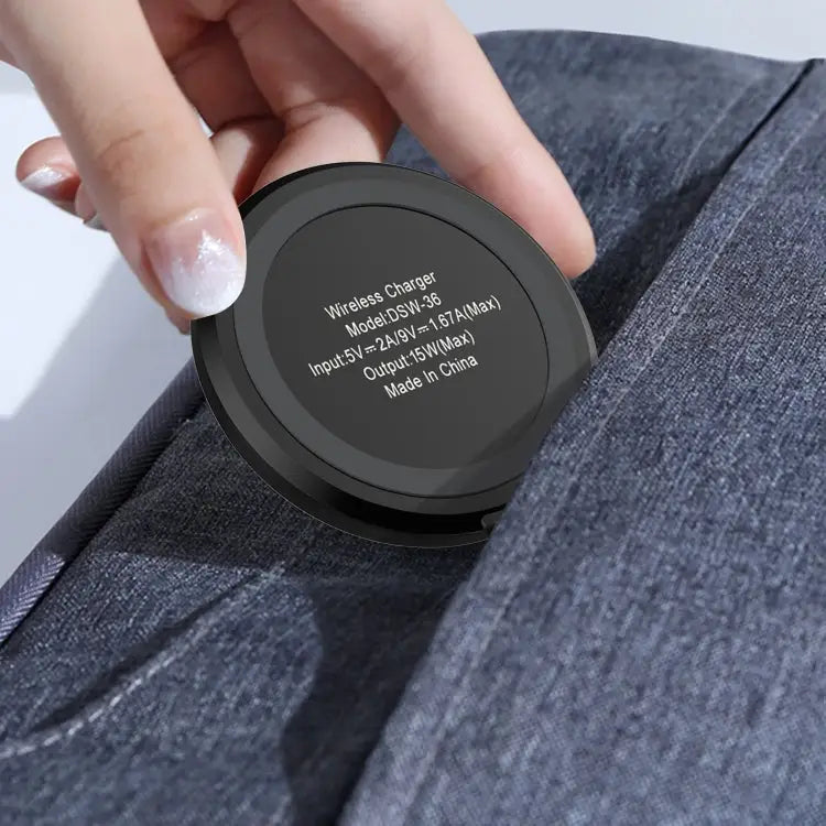 DSW-36B Mobile Phone Wireless Charger Mini 15W Fast Charging Type-C Round QI DSW-36B - DSW-36B - Apple Accessories