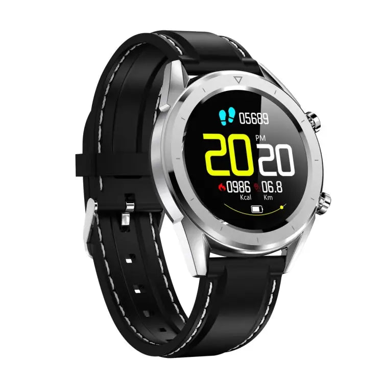 DT28 1.54inch IP68 Waterproof Silicone Strap Smartwatch Bluetooth 4.2 Support Incoming Call Reminder / Blood Pressure