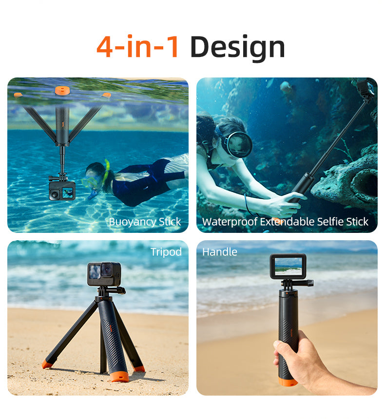 TELESIN Floating Tripod Selfie Stick