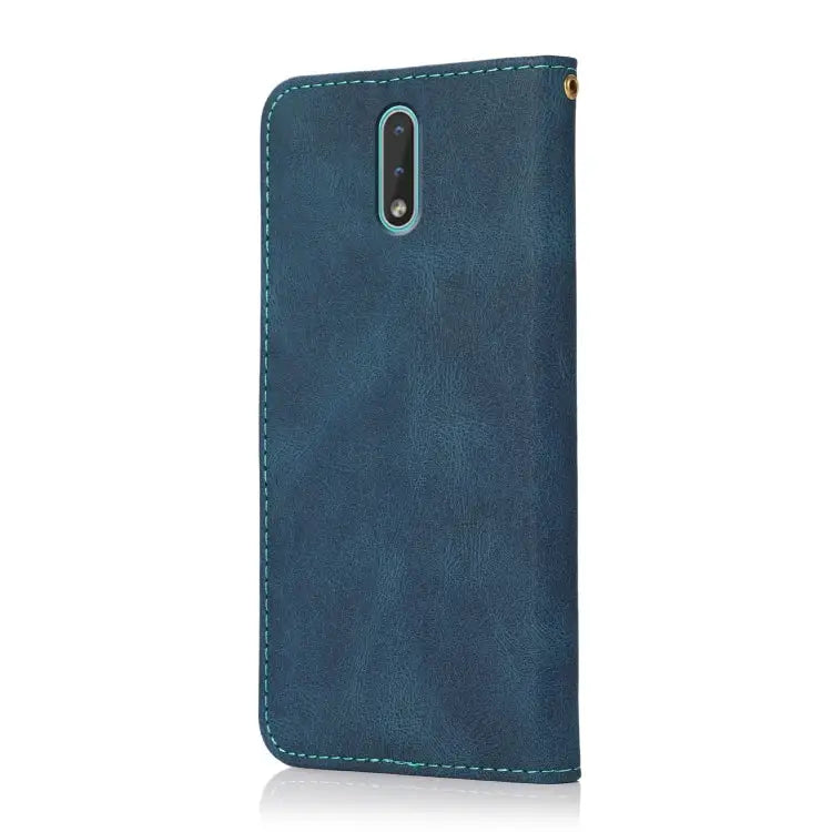 Dual-color Stitching Leather Phone Case For Nokia 2.3 For Nokia 2.4 For Nokia 5.3 For Nokia 5.4 / 3.4 - Mobile
