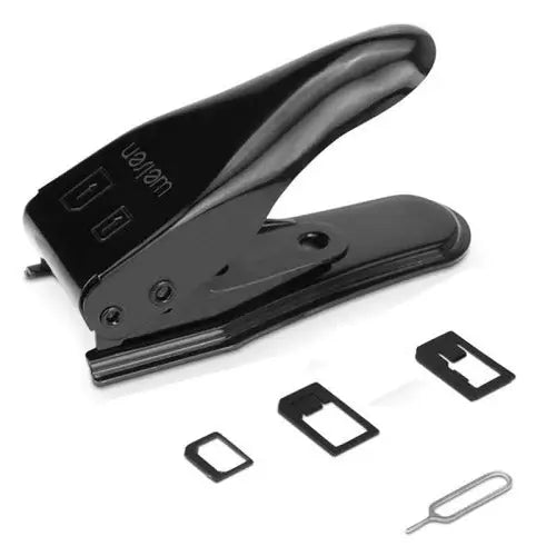 Dual Nano Sim Cutter for iPhone / Samsung / Huawei / Xiaomi (With Nano SIM to Micro SIM Card Adapter + Nano SIM