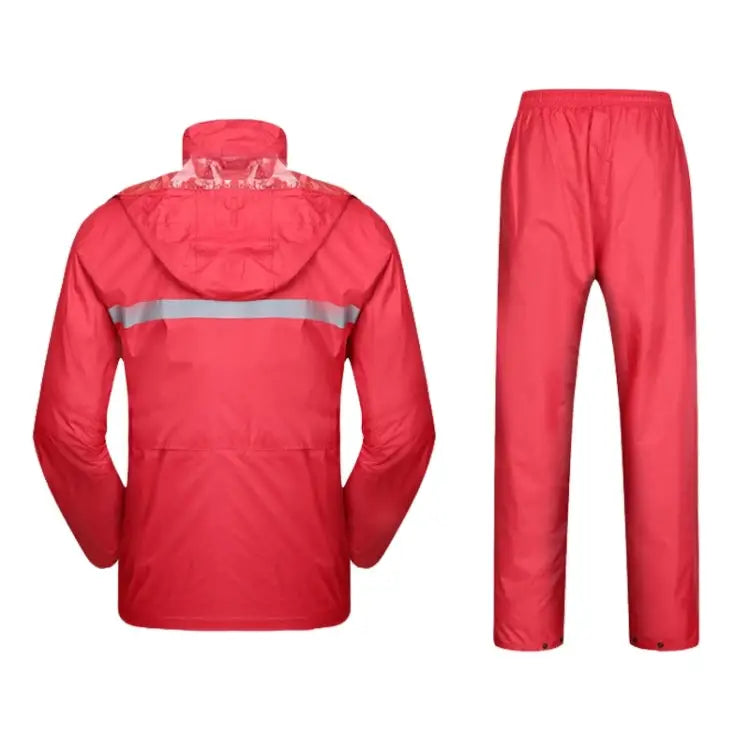 Durable Reflective Motorcycle Split Raincoat Pants Riding Bicycle Electric Bike Windproof Waterproof Rain Wear