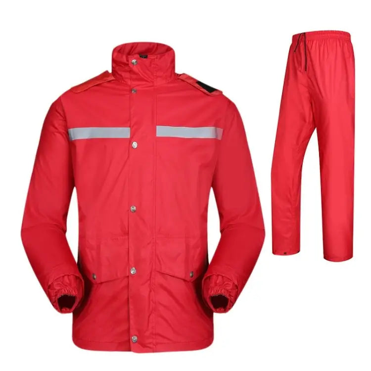 Durable Reflective Motorcycle Split Raincoat Pants Riding Bicycle Electric Bike Windproof Waterproof Rain Wear