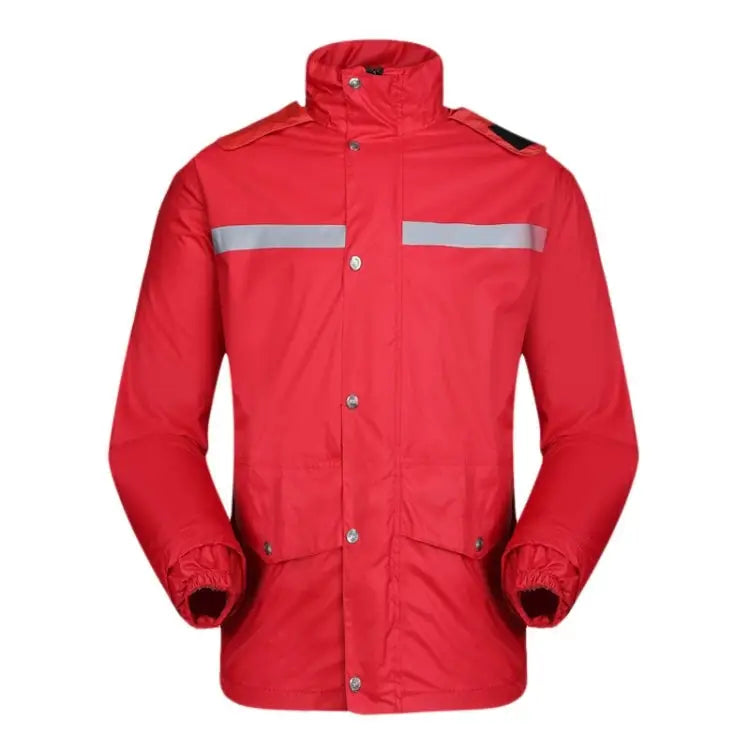 Durable Reflective Motorcycle Split Raincoat Pants Riding Bicycle Electric Bike Windproof Waterproof Rain Wear