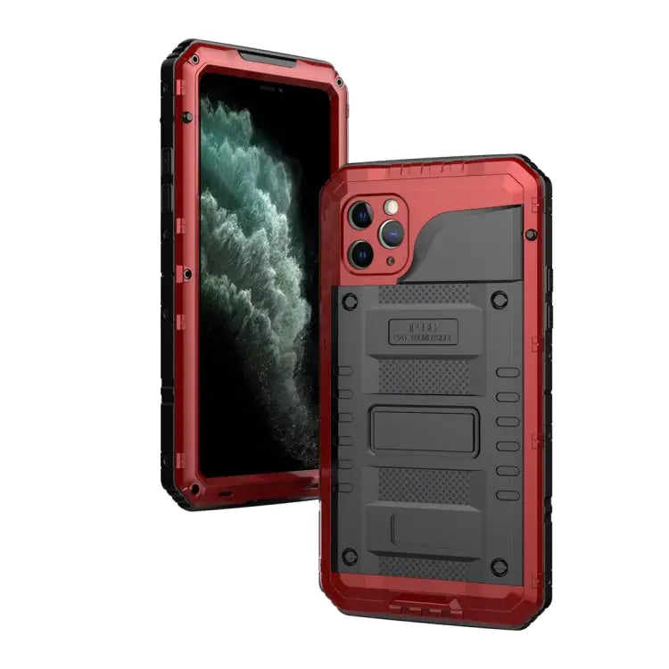 Dustproof Shockproof Waterproof Silicone + Metal Protective Case For iPhone 11 For iPhone 11 Pro Max For iPhone 11 Pro