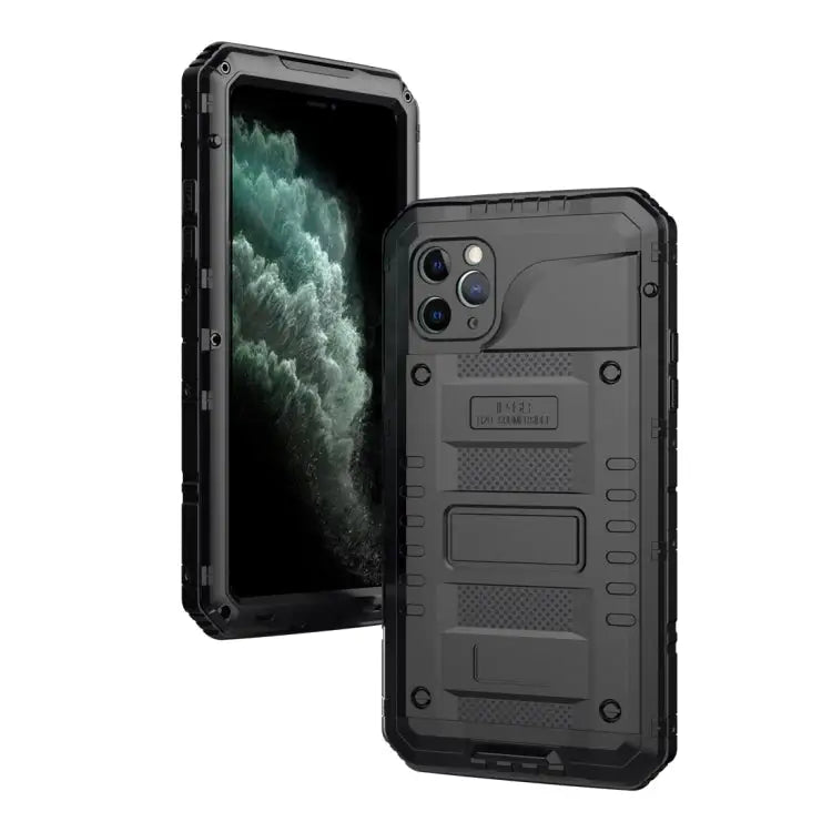 Dustproof Shockproof Waterproof Silicone + Metal Protective Case For iPhone 11 For iPhone 11 Pro Max For iPhone 11 Pro