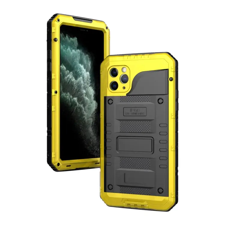Dustproof Shockproof Waterproof Silicone + Metal Protective Case For iPhone 11 For iPhone 11 Pro Max For iPhone 11 Pro