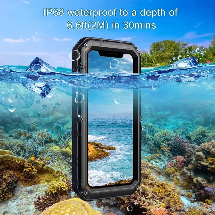 Dustproof Shockproof Waterproof Silicone + Metal Protective Case For iPhone 11 For iPhone 11 Pro Max For iPhone 11 Pro