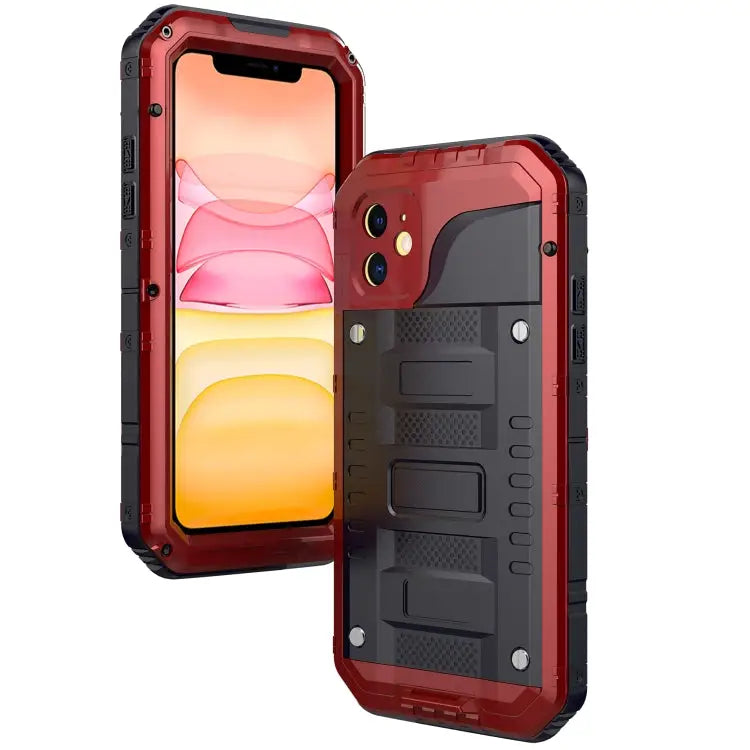 Dustproof Shockproof Waterproof Silicone + Metal Protective Case For iPhone 11 For iPhone 11 Pro Max For iPhone 11 Pro