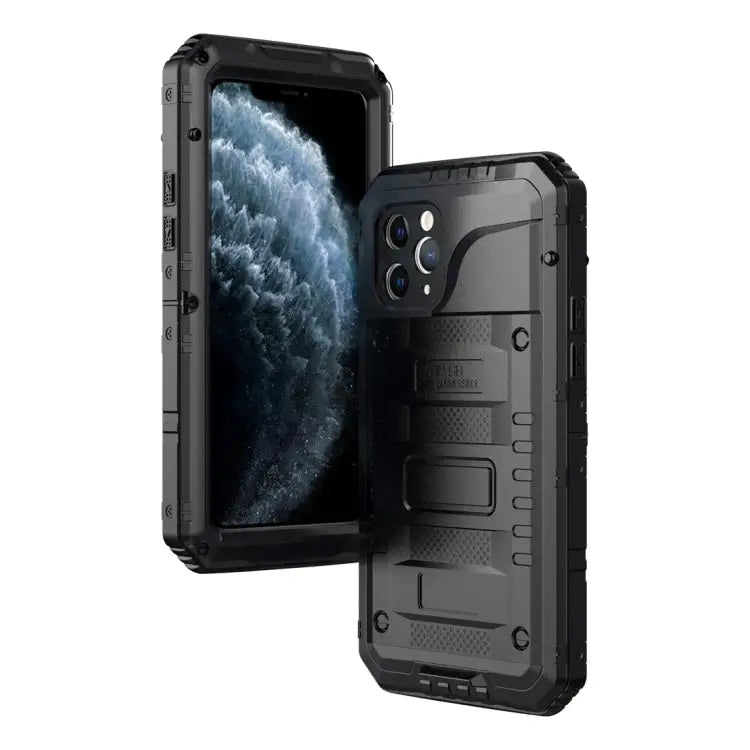 Dustproof Shockproof Waterproof Silicone + Metal Protective Case For iPhone 11 For iPhone 11 Pro Max For iPhone 11 Pro