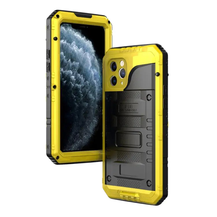 Dustproof Shockproof Waterproof Silicone + Metal Protective Case For iPhone 11 For iPhone 11 Pro Max For iPhone 11 Pro