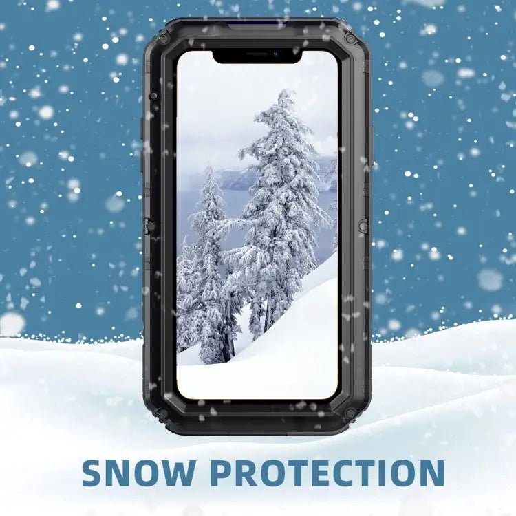 Dustproof Shockproof Waterproof Silicone + Metal Protective Case For iPhone 11 For iPhone 11 Pro Max For iPhone 11 Pro