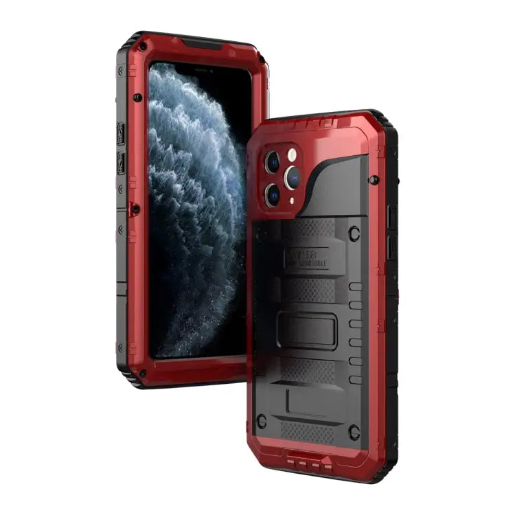 Dustproof Shockproof Waterproof Silicone + Metal Protective Case For iPhone 11 For iPhone 11 Pro Max For iPhone 11 Pro