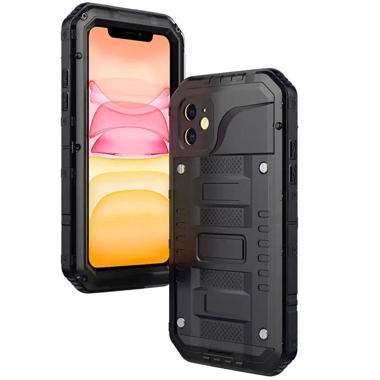 Dustproof Shockproof Waterproof Silicone + Metal Protective Case For iPhone 11 For iPhone 11 Pro Max For iPhone 11 Pro