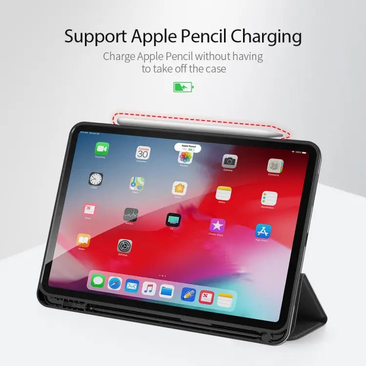 DUX DUCIS Domo Series Horizontal Flip Magnetic TPU + PU Leather Case with Three-folding Holder & Pen Slot & Sleep