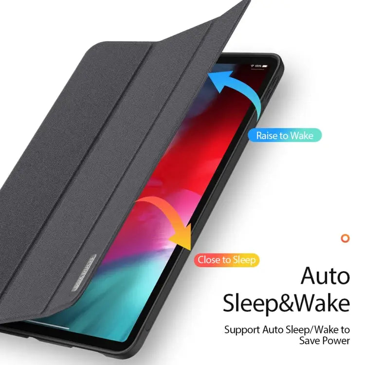 DUX DUCIS Domo Series Horizontal Flip Magnetic TPU + PU Leather Case with Three-folding Holder & Pen Slot & Sleep